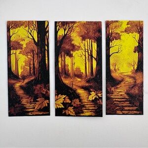 Forest Path Bookmark Textured Autumn Reading Gift Book Lover Literary Companion